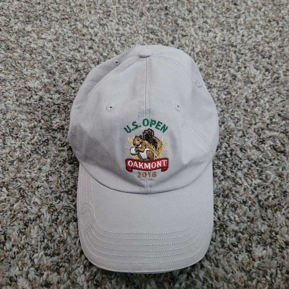 US Open Oakmont 2016 Hat Cap‎ Adult Gray USGA Adjustable Embroidered Mens Golf